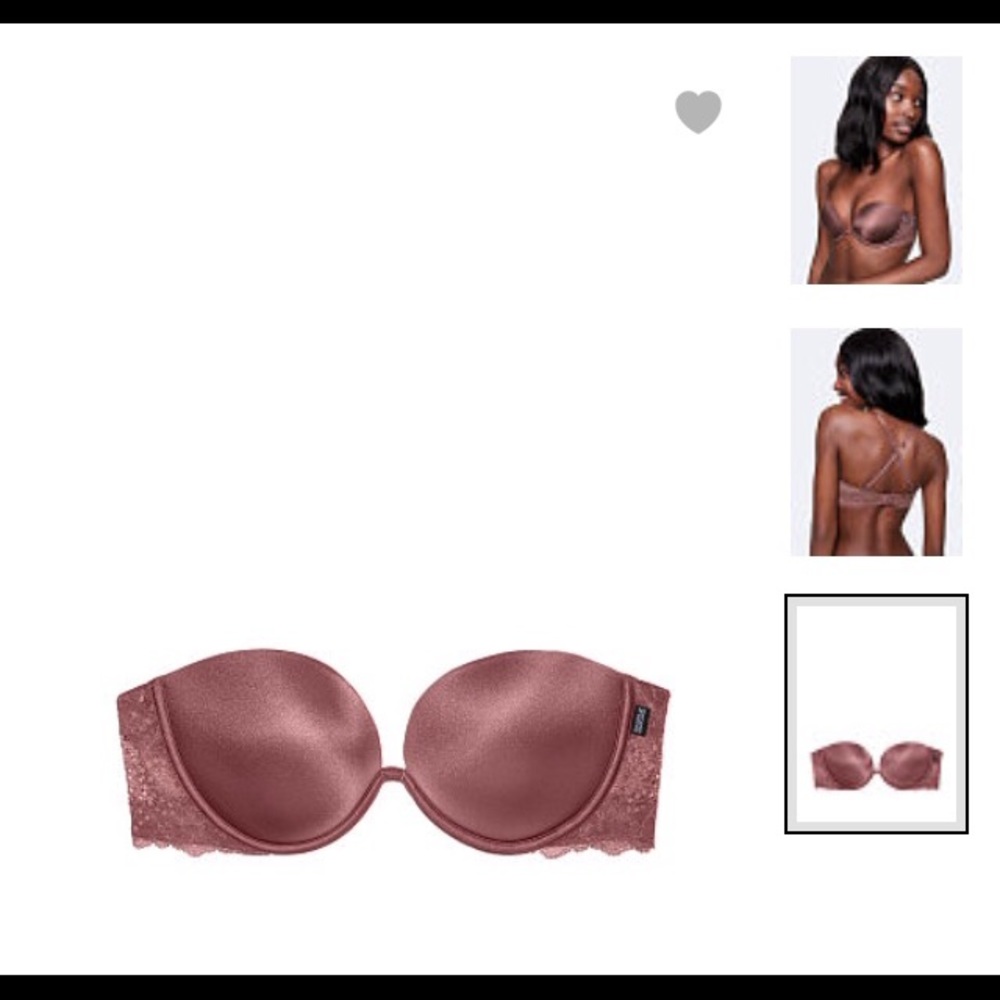 NWOT Victoria’s Secret push up strapless bra